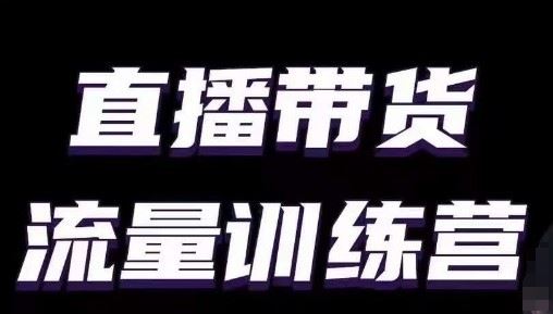 直播带货流量训练营，小白主播必学直播课-创学笔记