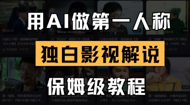 用AI做第一人称独白影视解说，手把手教学，保姆级教程-创学笔记