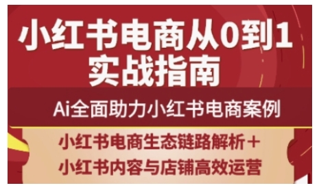 2025小红书电商全链路运营，Ai全面助力小红书电商案例-创学笔记