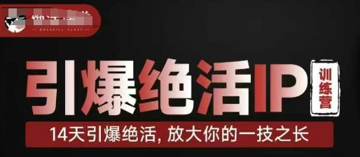 引爆绝活IP训练营，14天引爆绝活，放大你的一技之长-创学笔记