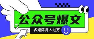 使用DeepSeek十分钟写100篇公众号爆文,多账号矩阵操作轻松月入过W-创学笔记