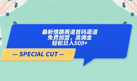 【轻云】最新情趣赛道首码渠道，免费加盟，高佣金，轻松日入5张+-创学笔记