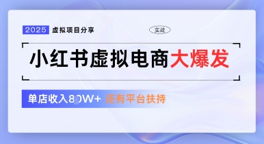 小红书虚拟电商项目，平台大力免费流量扶持，低门槛1拖3玩法-创学笔记