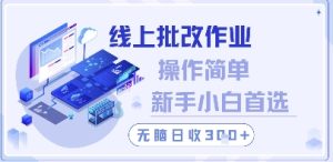 线上批改作业,操作简单新手小白首选,无脑日收300+【揭秘】-创学笔记