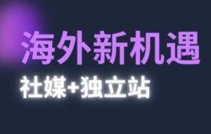 2025出海新机遇(社媒+独立站),海外新机遇,实现独立站的高效运营与出海-创学笔记