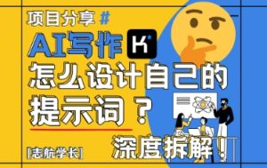 AI写作,怎么设计自己的提示词?(按照演讲稿为例)-创学笔记