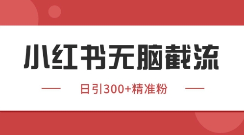 小红书只要你有同行就能获客，独家野路子获客玩法，暴力截流【揭秘】-创学笔记