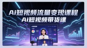 Ai短视频流量变现课程，Ai短视频带货课-创学笔记