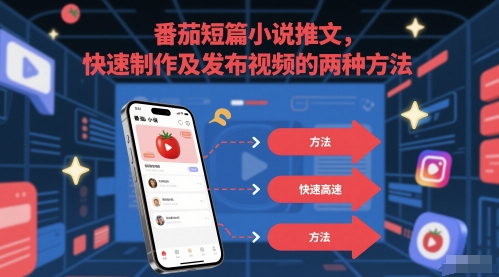 番茄短篇小说推文，快速制作及发布视频的两种方法-创学笔记