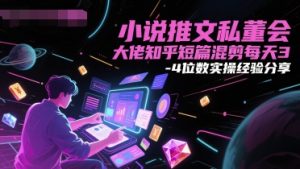 小说推文私董会大佬知乎短篇混剪每天3-4位数实操经验分享-创学笔记