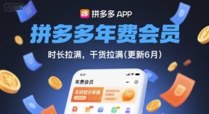 拼多多年费会员,实经验分享操,时长拉满,干货拉满(更新6月)-创学笔记