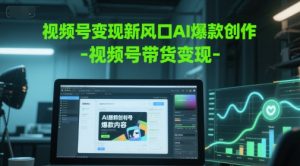 视频号变现新风口AI爆款创作-视频号带货变现-创学笔记