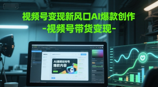 视频号变现新风口AI爆款创作-视频号带货变现-创学笔记