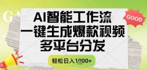AI智能工作流,一键生成书单号爆款视频,多平台分发,每日收益多张【揭秘】-创学笔记