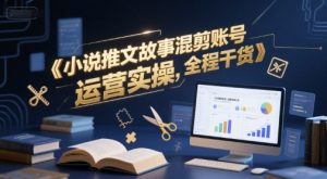 小说推文故事混剪账号运营实操，全程干货-创学笔记