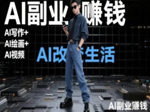 AI改变生活(Ai写作+AI绘画+Ai视频),AI副业挣钱-创学笔记