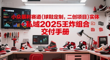 小众暴利赛道(球鞋定制，二创项目)实体+私域2025王炸组合  交付手册-创学笔记