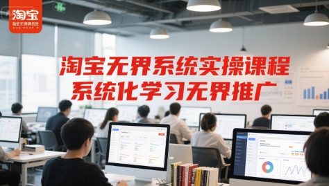 淘宝无界系统实操课程，系统化学习无界推广-创学笔记