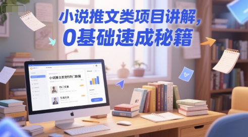 小说推文类项目讲解，0 基础速成秘籍-创学笔记