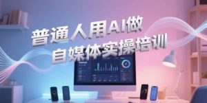 普通人用AI做自媒体实操培训,普通人一个人用ai做自媒体,视频制作、短视频引流、直播带货,轻松入门-创学笔记