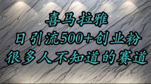 喜马拉雅,小而精的流量赛道,日进500+精准创业粉-创学笔记