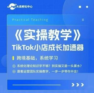大卖家孵化中心TikTok实操课,TikTok小店成长加速器,跨境基础系统学习,一步一步带你开店-创学笔记