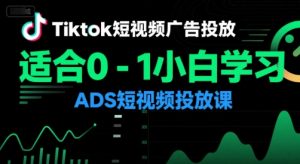 Tiktok短视频广告投放,适合0-1小白学习ADS短视频投放课-创学笔记