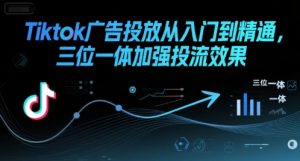 Tiktok广告投放从入门到精通,三位一体加强投流效果-创学笔记