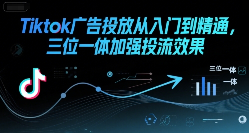 Tiktok广告投放从入门到精通，三位一体加强投流效果-创学笔记