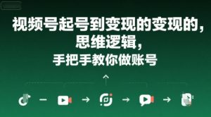 视频号起号到变现的思维逻辑,手把手教你做账号-创学笔记