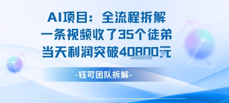 AI收徒变现闭环：一条视频收35人，日入1k+(附完整SOP)-创学笔记